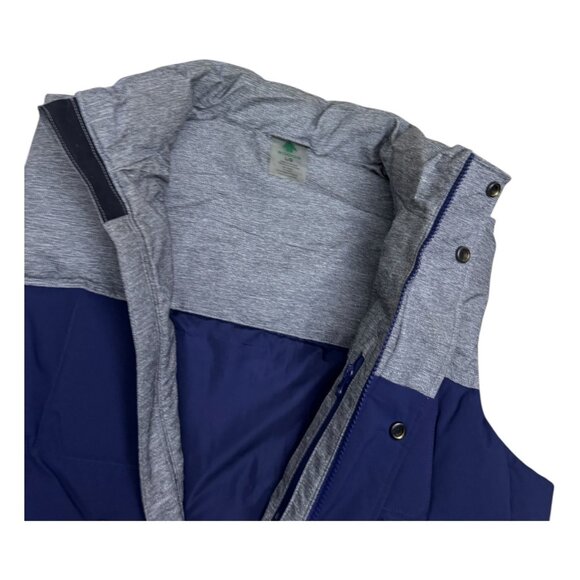 WOODS Adrian Duck Down Fill Blue Winter Puffer Parka Vest Mens Large - Picture 6 of 9